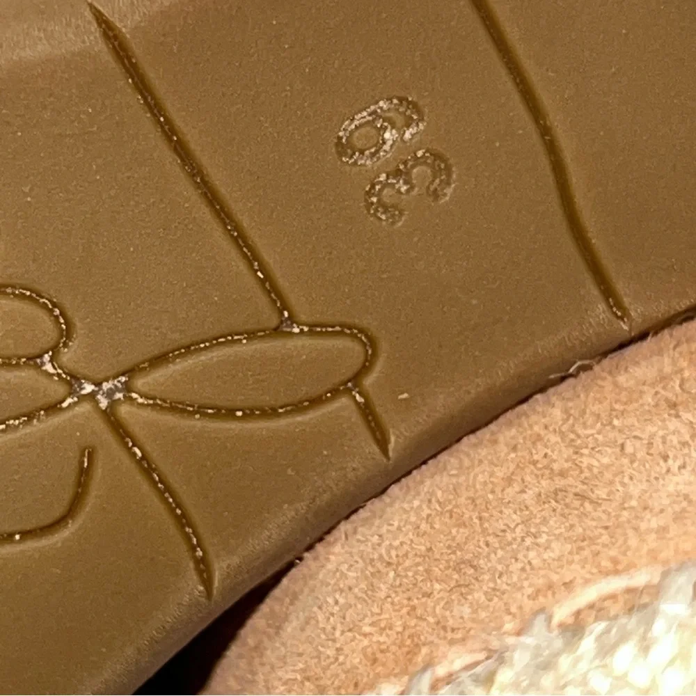Joie Kael Suede Espadrille Open Toe Wedge Heels Tan EU‎ 39/US 8-8.5